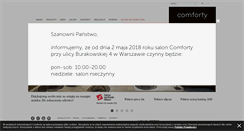 Desktop Screenshot of comforty.pl